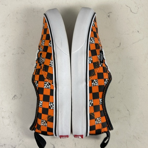 VANS KIDS GLOW CHECKERBOARD WEB AUTHENTIC ELASTIC LACE Size 1 Big Kids Halloween - Picture 8 of 16